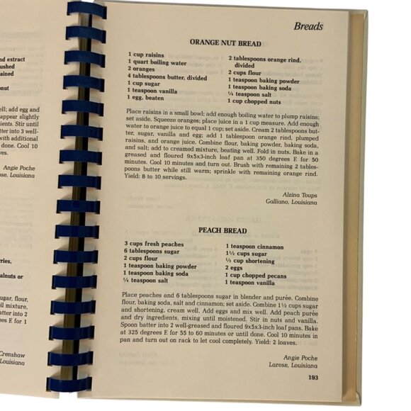 Down The Bayou Cookbook A Collection of Favorite Cajun Recipes Spiral Bound 1998 - Picture 11 of 13
